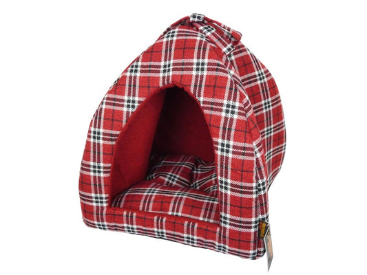 Illusion Red Tartan Igloo 35cm