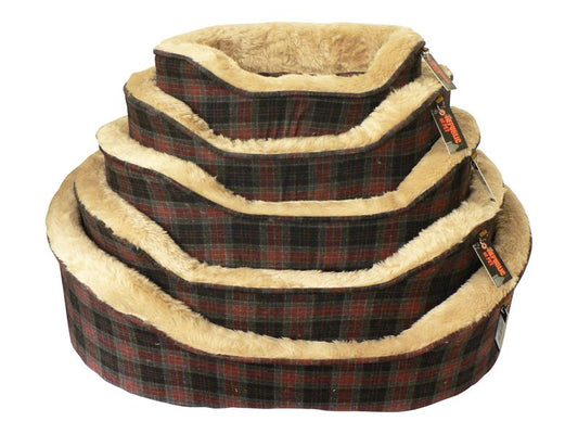 MOLBY GREY TARTAN NEST 5 BEDS 42-82CM