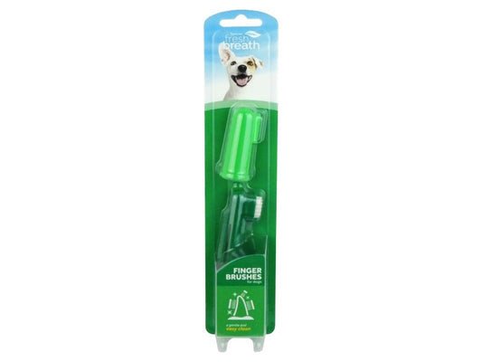 FRESH BREATH FINGER BRUSHES DOG 2PC