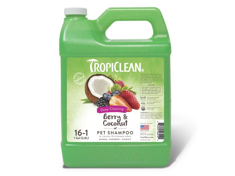 Tropiclean Berry Deep Cleaning Shampoo 3.78L
