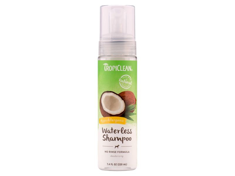Tropiclean Waterless Hypo-Allergenic Shampoo 220ml