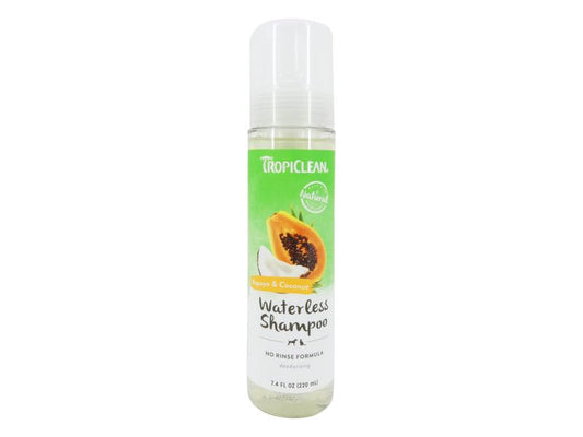 Tropiclean Waterless Papaya & Coconut Shampoo 220ml