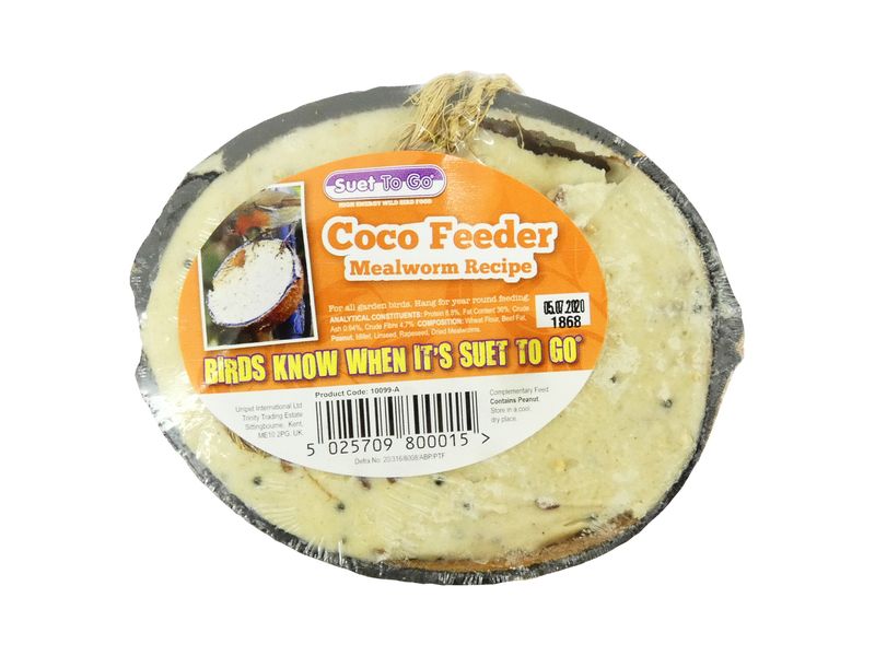 MEALWORM SUET HALF COCONUT FEEDER