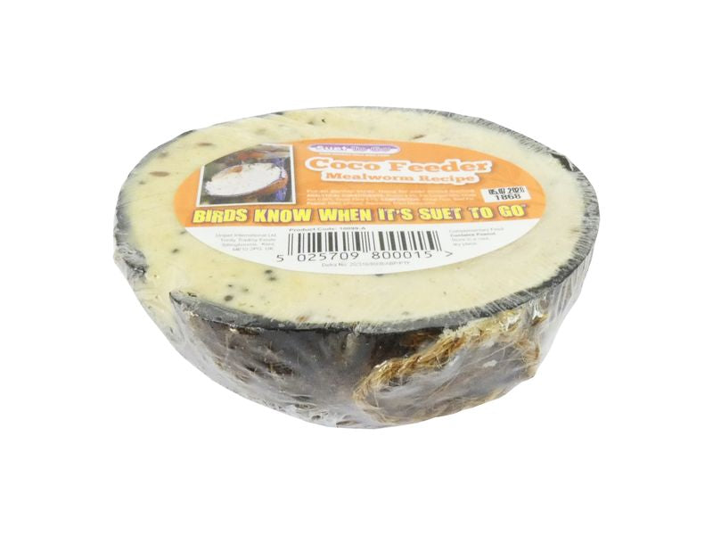 MEALWORM SUET HALF COCONUT FEEDER
