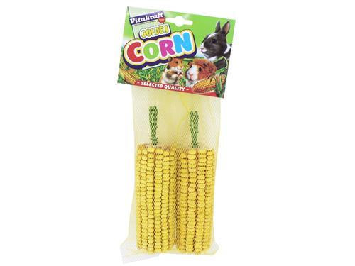 GOLDEN CORN 2PK TREAT BIRD/SML ANIM 8PK