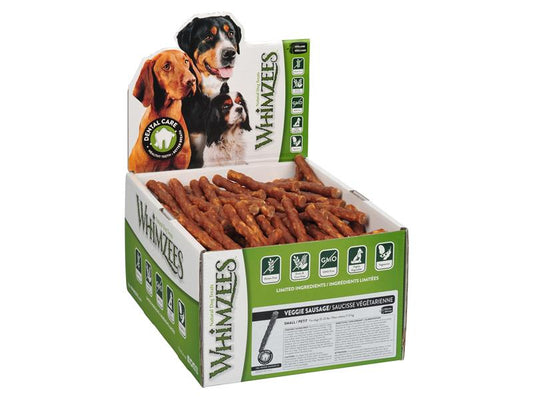 WHIMZEES VEGGIE SAUSAGE SMALL X150 DISP