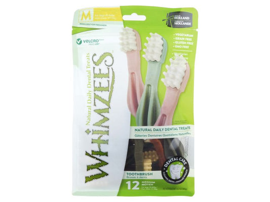 WHIMZEES TOOTHBRUSH STAR MEDIUM 12PK